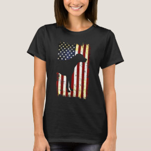 T-shirt Drapeau américain Silhouette Rhodesian Ridgeback 4