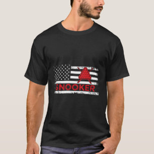 T-shirt Drapeau américain Snooker Patriot américain Snooke
