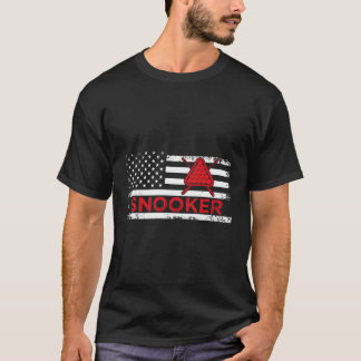 T-shirt Drapeau américain Snooker Patriot américain Snooke