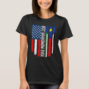 T-shirt Drapeau américain Sud Soudan Drapeau Meilleure gra