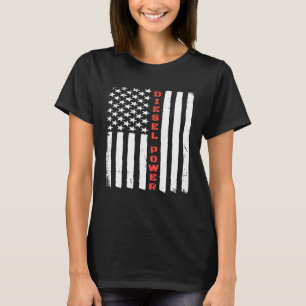 T-shirt Drapeau américain Thin Red Line Diesel Power