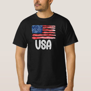 T-shirt Drapeau américain USA, 4 juillet