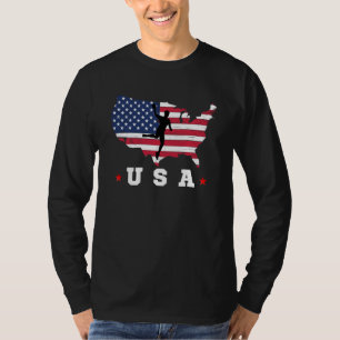 T-shirt Drapeau Américain Usa Patriotique Sports Américain
