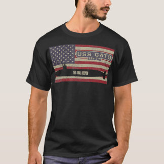 T-shirt Drapeau américain USS Gato SSN615 