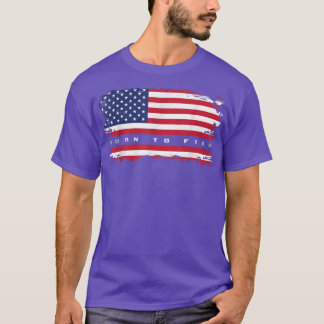 T-shirt Drapeau américain vêtements de pêchePêche 53