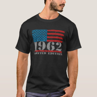 T-shirt Drapeau Américain vintage 1962 60E Anniversaire 60