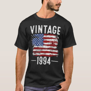 T-shirt Drapeau américain Vintage 28e anniversaire 1994