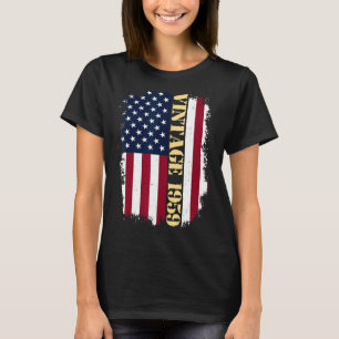 T-shirt Drapeau américain Vintage de 64 ans 1959 64t
