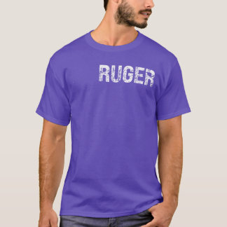 T-shirt Drapeau américain vintage rétro Ruger USA Family M