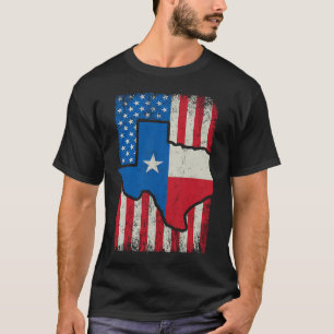 T-shirt Drapeau américain vintage Texas Austin Cadeau vint