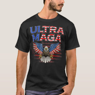 T-shirt Drapeau américain vintage Ultra Maga drôle ultra-m