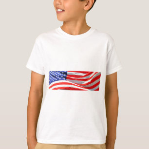 T-shirt Drapeau américain, vous pouvez ajouter des photos