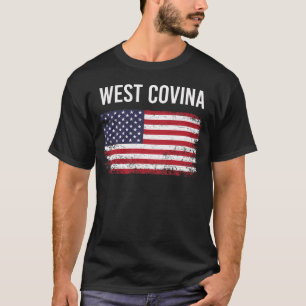 T-shirt Drapeau américain West Covina