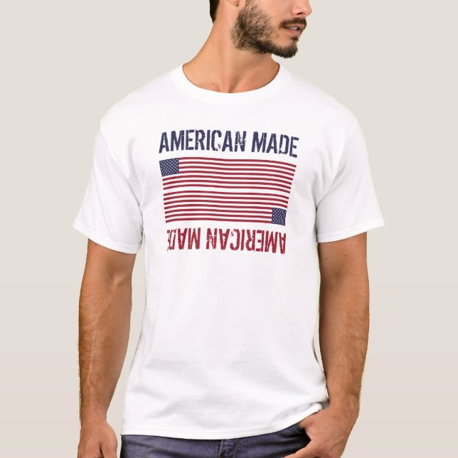 T-shirt Drapeau American Made, États-Unis (Devant)