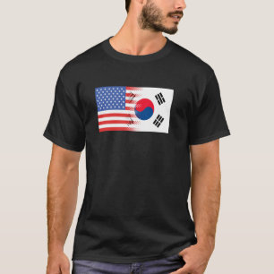 T-shirt Drapeau américano-coréen Corée du Sud États-Unis
