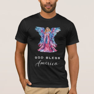 T-shirt *~* Drapeau Angel AP16 Bénie Dieu Amérique