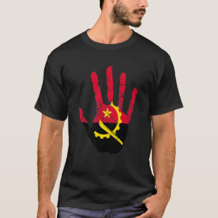 T-shirt Drapeau Angola Main Luanda Fier Angolais