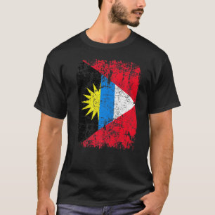 T-shirt Drapeau Antigua-Et-Barbuda Vintage