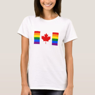 T-shirt Drapeau arc-en-ciel du Canada