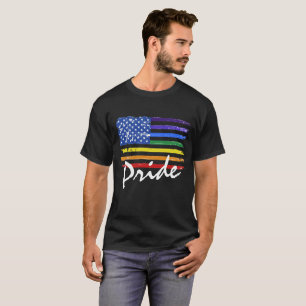 T-shirt Drapeau arc-en-ciel gay pride