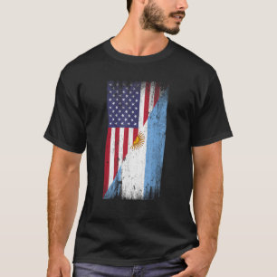 T-shirt Drapeau argentin Américain Amérique Amérique Ar