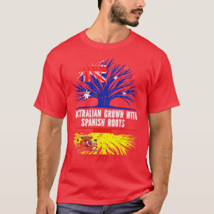 T-shirt Drapeau australien aux racines espagnoles Australi