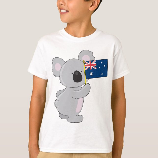 T-shirt Drapeau australien de Koala (Devant)
