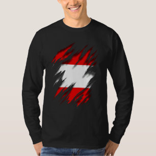 T-shirt Drapeau Autriche