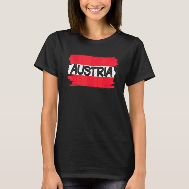 T-shirt Drapeau Autriche (Devant)