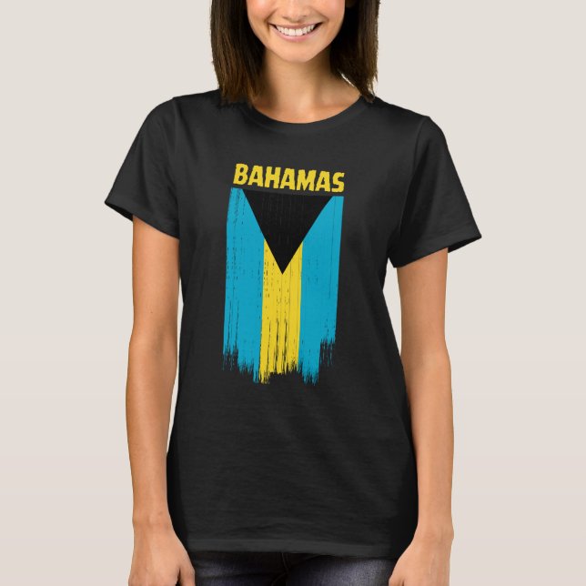 T-shirt Drapeau Bahamas (Devant)