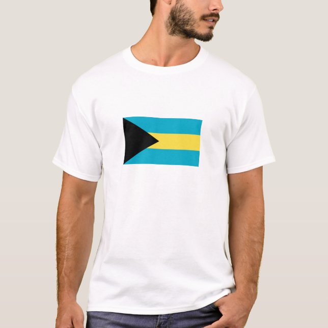 T-shirt Drapeau bahaméen (Devant)