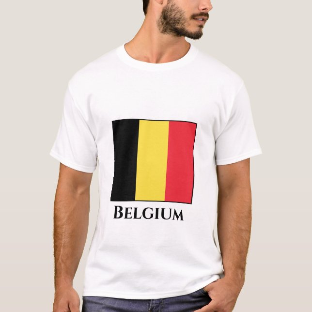 T-shirt Drapeau belge (Devant)