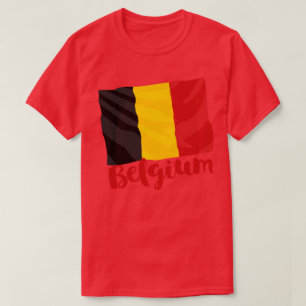 T-shirt Drapeau Belgique