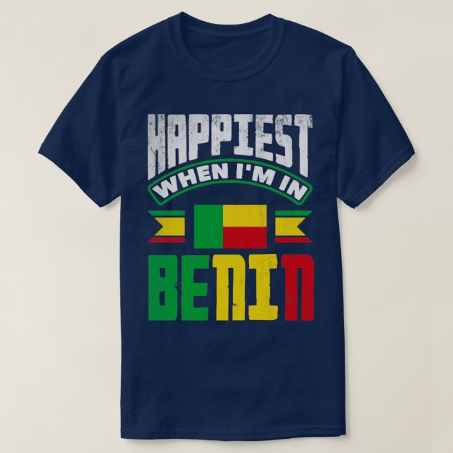 T-shirt Drapeau béninois béninois béninois18 (Design devant)