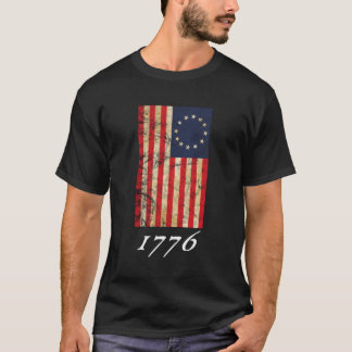 T-shirt Drapeau Betsy Ross 1776 Vintage révolutionnaire