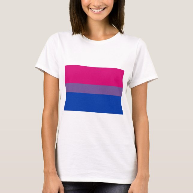T-shirt Drapeau Bi-Sexuel de fierté (Devant)