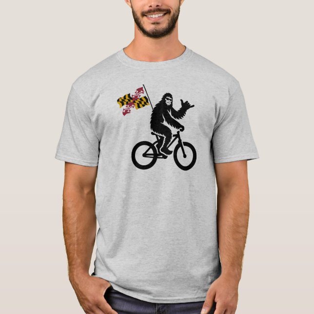 T-shirt Drapeau Bigfoot Cycling Maryland (Devant)