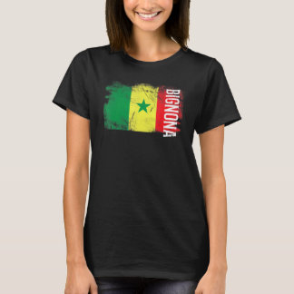 T-shirt Drapeau Bignona Sénégal pour hommes femmes enfants