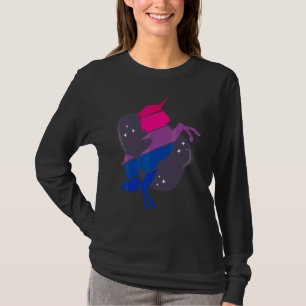 T-shirt Drapeau Bisexual Bi Pride Unicorne