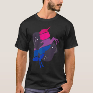 T-shirt Drapeau Bisexual Bi Pride Unicorne