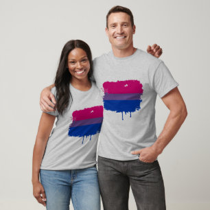 T-SHIRT DRAPEAU BISEXUEL