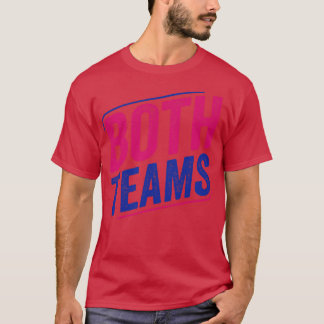 T-shirt Drapeau Bisexuel Bi Pride des deux équipes