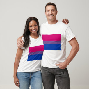 T-SHIRT DRAPEAU BISEXUEL OFFICIEL DE FIERTÉ