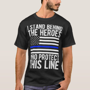 T-shirt Drapeau bleu clair mince Héros du drapeau de la po