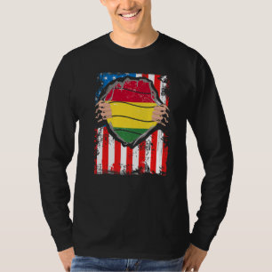 T-shirt Drapeau bolivien d'un patriote d'Amérique grandit