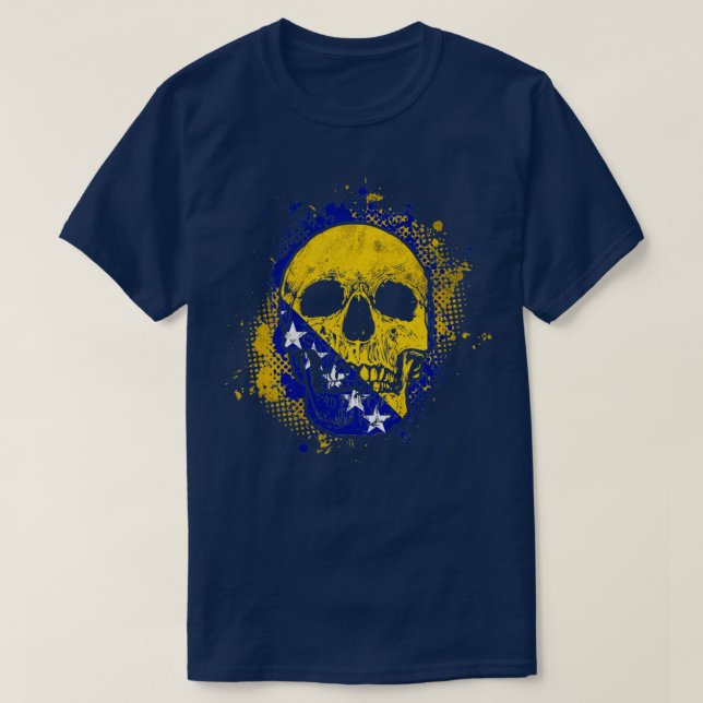 T-shirt Drapeau bosniaque (Design devant)