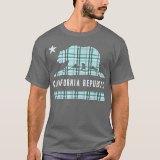 T-shirt Drapeau branché de l'ours de la Californie