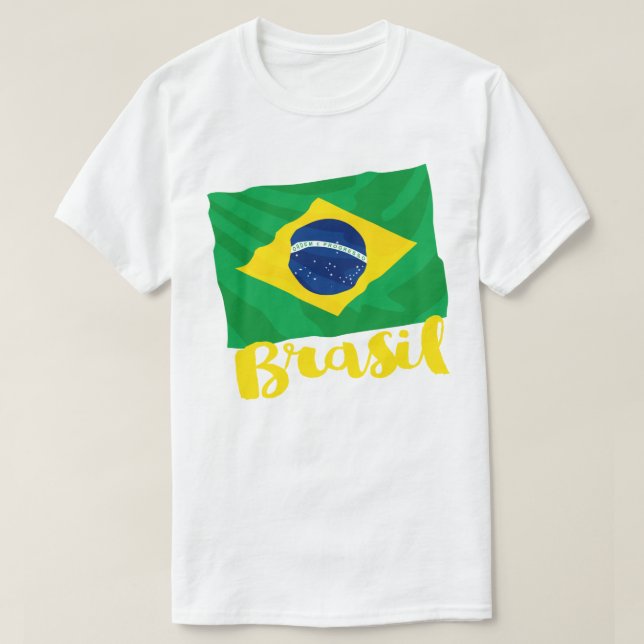 T-shirt Drapeau Brésil Brésil (Design devant)