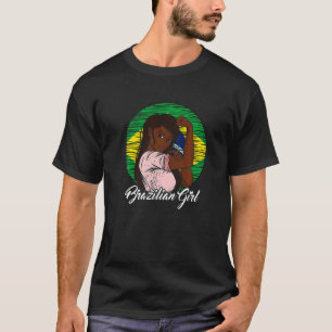 T-shirt Drapeau Brésil Brésilienne Fille 2