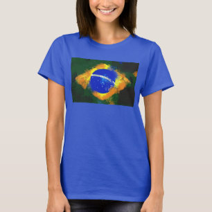 T-shirt Drapeau brésilien BR Brasil